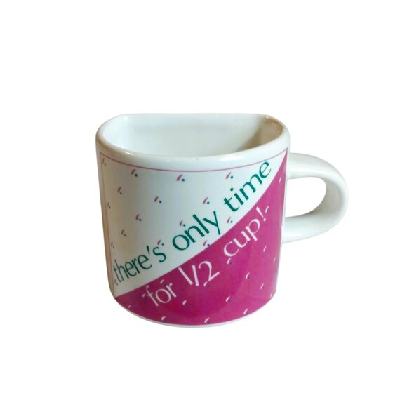 Vintage Stanley Papel "there's only time for 1/2 cup" Novelty  Cup-1980's - Picture 1 of 8